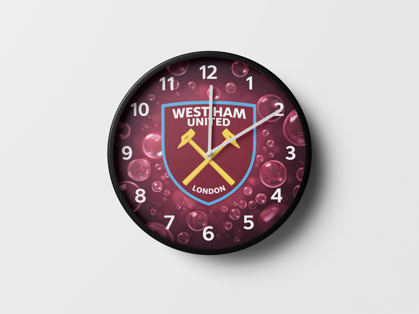 West Ham FC bubbles Wall Clock