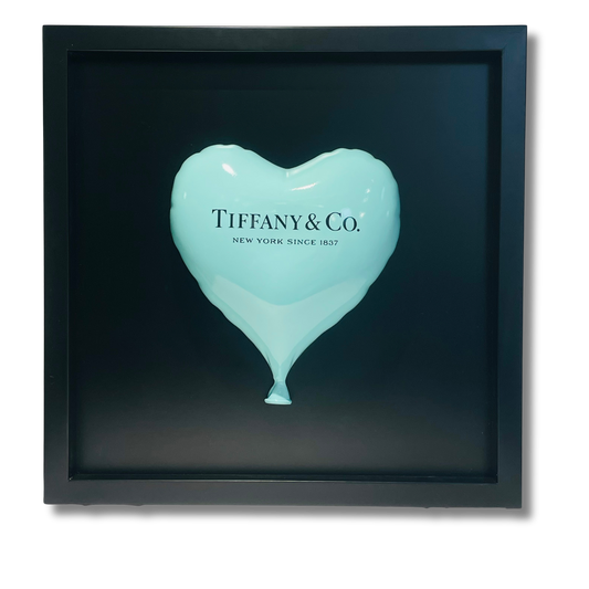 Tiffany Heart Balloon Framed