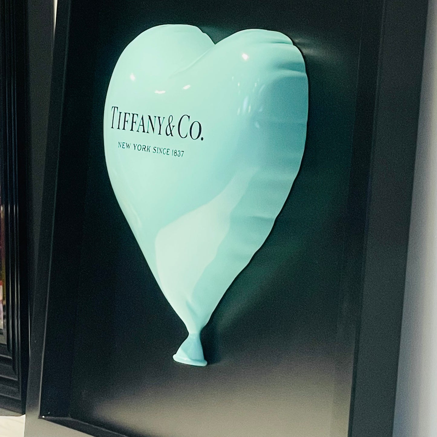 Tiffany Heart Balloon Framed